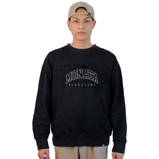 Monat blue logo basic - áo sweater nỉ unisex