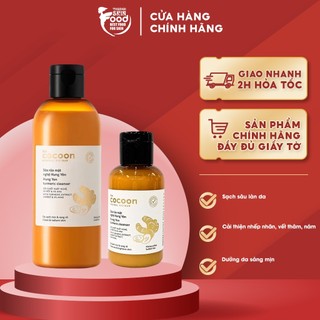 Sữa Rửa Mặt Làm Sạch Sâu Chiết Xuất Nước Nghệ Hưng Yên The Cocoon Turmeric Cleanser 140ml