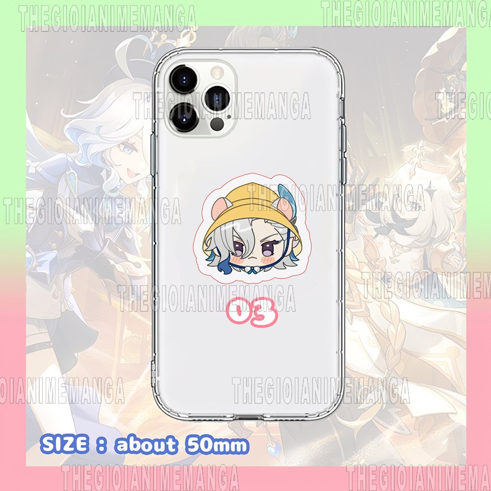 Giá đỡ điện thoại GENSHIN IMPACT anime chibi griptok tiện lợi phone grip mica acrylic