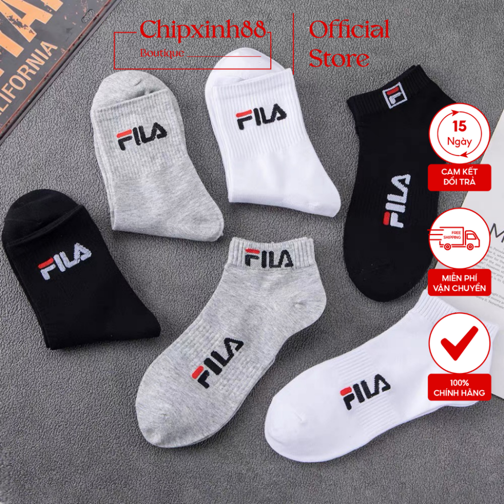 Tất nam Fila cổ ngắn hàng đẹp, chị e bọn chen được nhé