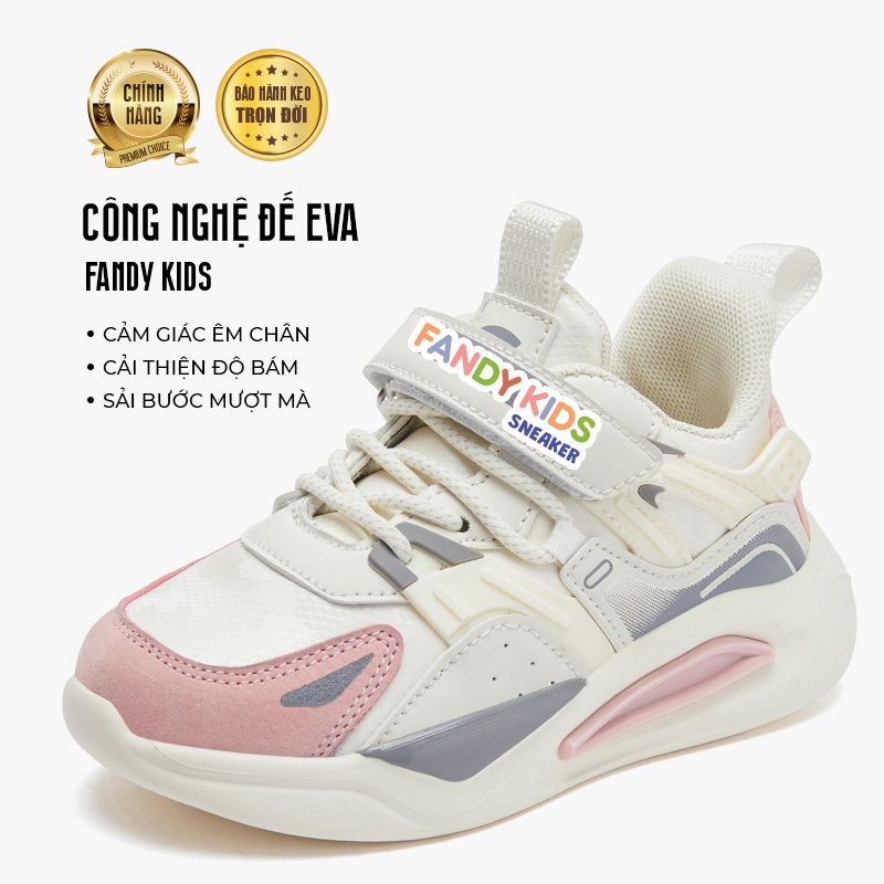 Giày Thể Thao Trẻ Em Fandy Kids EVA Sketch White/Pink chính hãng