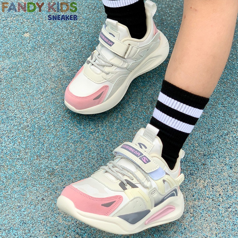 Giày Thể Thao Trẻ Em Fandy Kids EVA Sketch White/Pink chính hãng