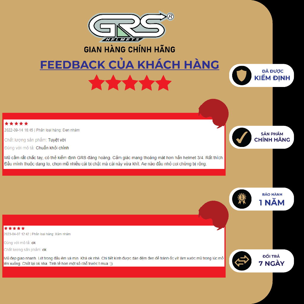 Mũ nón bảo hiểm nửa đầu có kính GRS A737K chính hãng nhiều màu