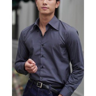 Áo sơ mi màu xám - áo sơ mi nam nữ - áo sơ mi cotton - áo sơ mi cổ button down - áo sơ mi đẹp - áo sơ mi lehman brother