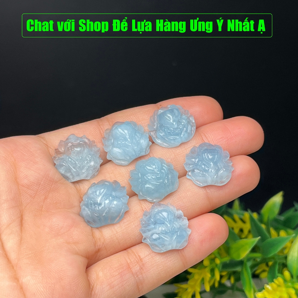 Mặt Dây Chuyền Hồ Ly Đá Aquamarine