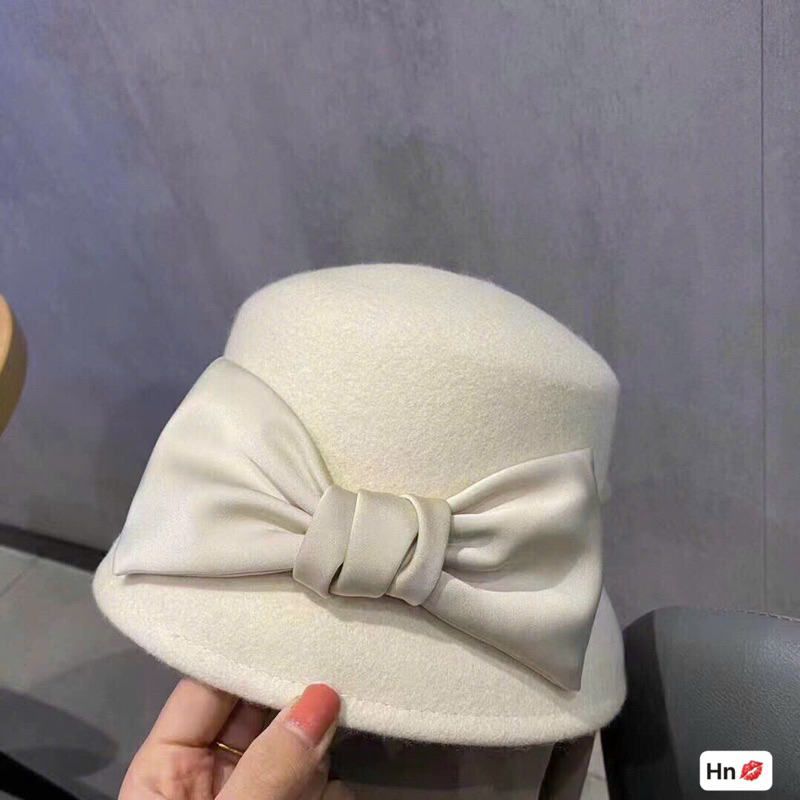 Mũ nơ lụa,chất dạ ép, hàng quảng châu