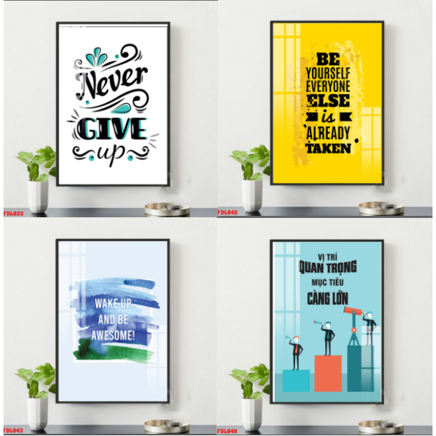 TRANH SLOGAN VĂN PHÒNG HIỆN ĐẠI, TRANH TRANG TRÍ ĐỘNG LỰC VĂN PHÒNG - PHONG VẠN PHÁT