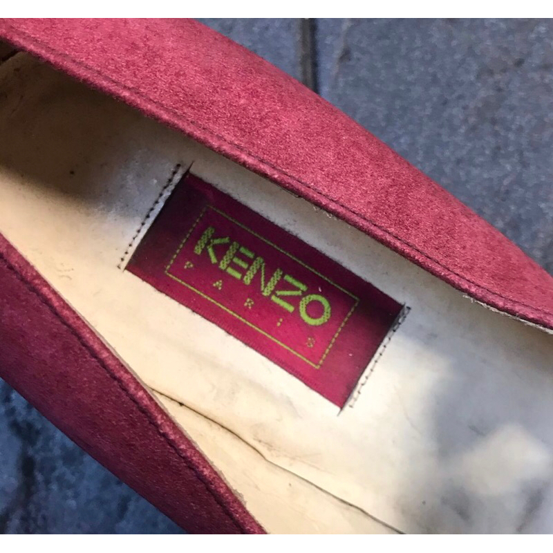 Giày 2hand hiệu nhật kenzo giày si da lộn