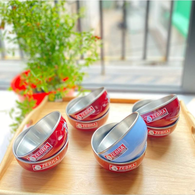 Tô  inox cách nhiệt Darling 15cm Zebra - Thái Lan