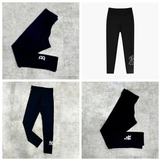 Quần dài Legging MLB NY phong cách Hàn Quốc xuất thun cotton dày ôm body sang xịn mịn