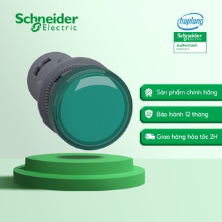Đèn báo panel tròn XA2EVM3LC Schneider - Xanh lá - Phi 22 - 220-240VAC - có đèn Led
