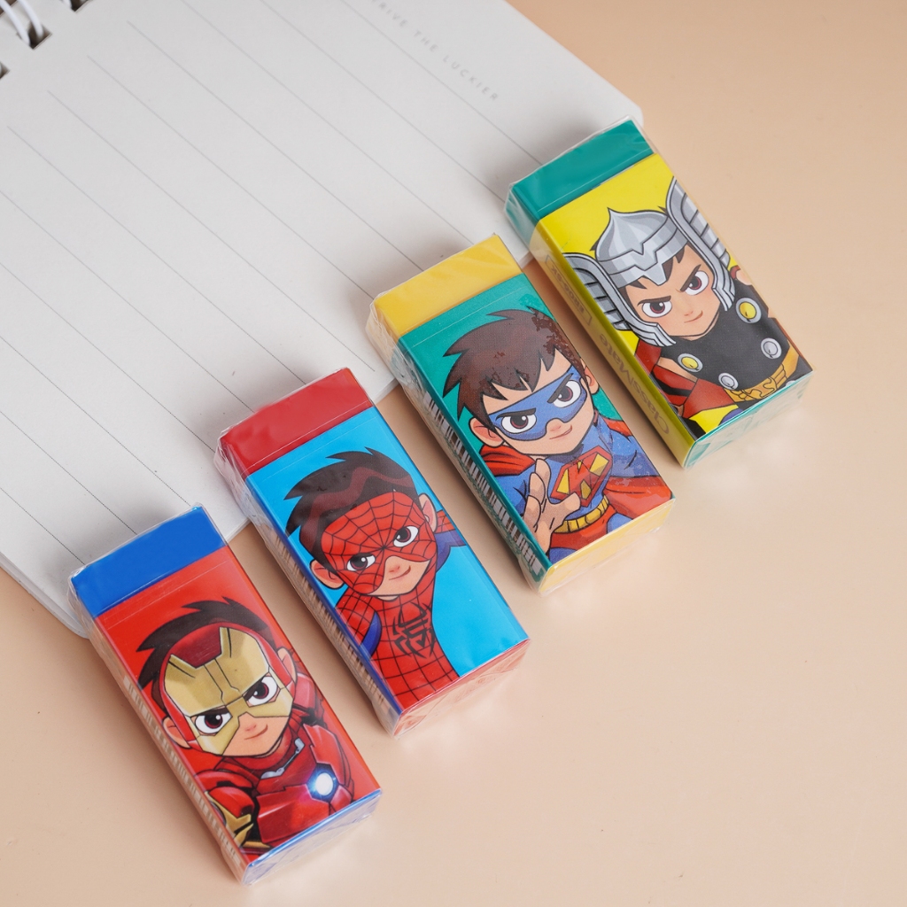Gôm Tẩy Nano CLASSMATE Hình Siêu Anh Hùng Dễ Thương, Giúp Tẩy Sạch Vết Chì, Tiện Dụng, An Toàn Cho Bé ER06-SK