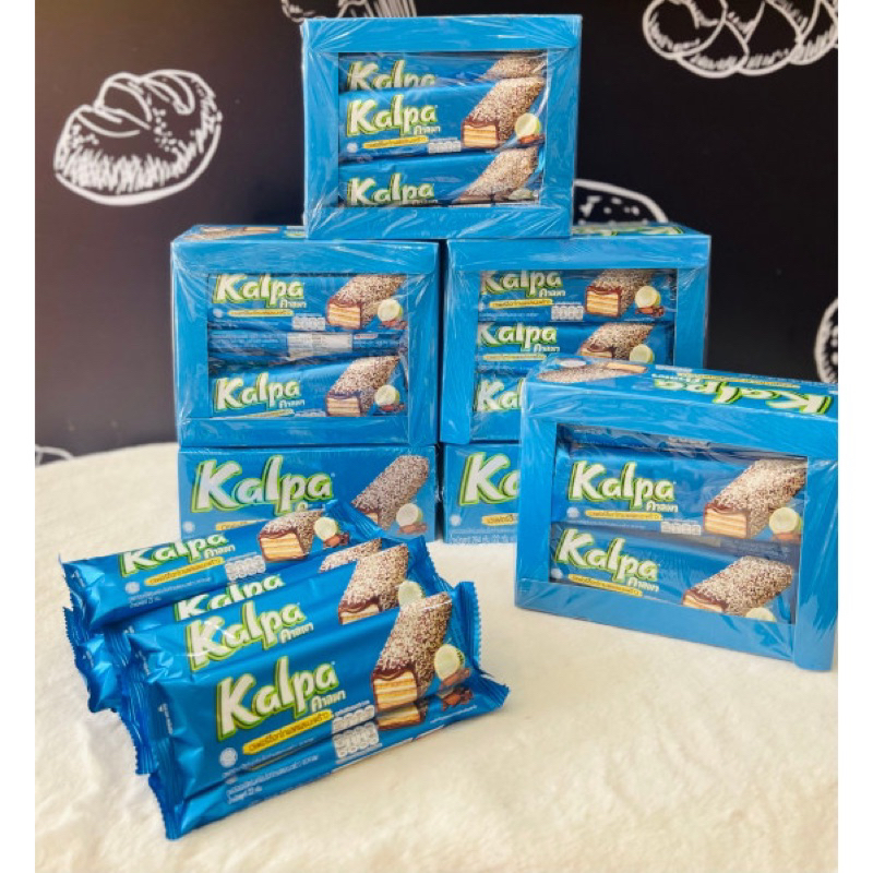 Bánh xốp Kalpa chocolate phủ dừa 12x22g