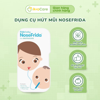 Dụng cụ hút mũi NoseFrida Thuỵ Điển an toàn cho bé từ sơ sinh