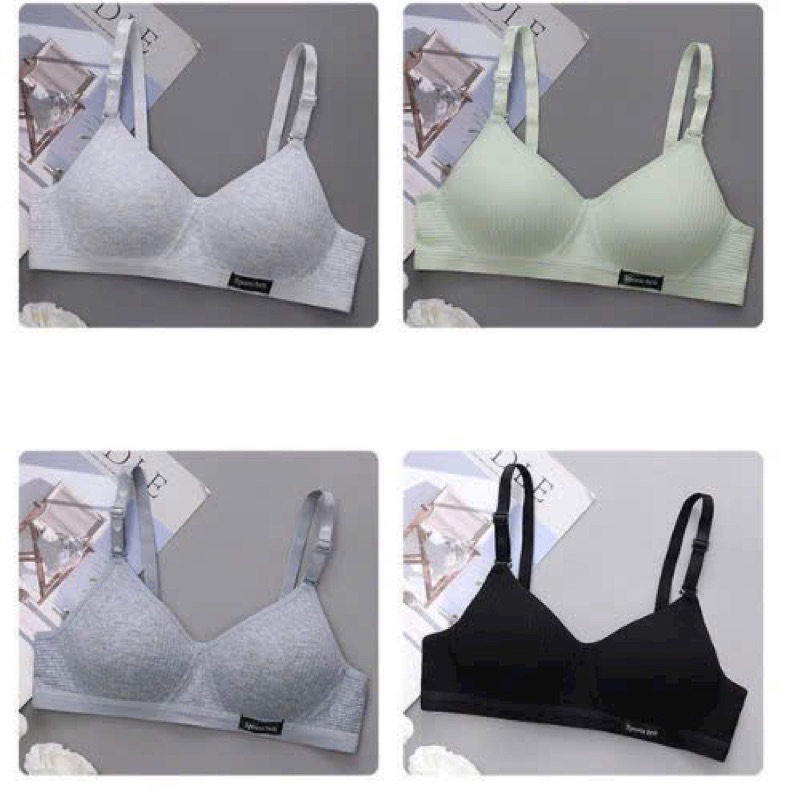 Áo lót cotton không gọng mút mỏng thoải mái cho bạn gái, áo lót nữ sinh 8852