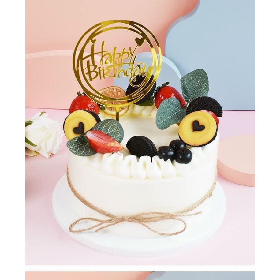 Lá táo trang trí bánh