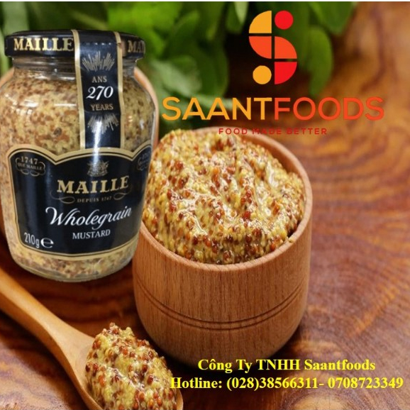 Mù tạt hạt Old Style Maille 210 gram