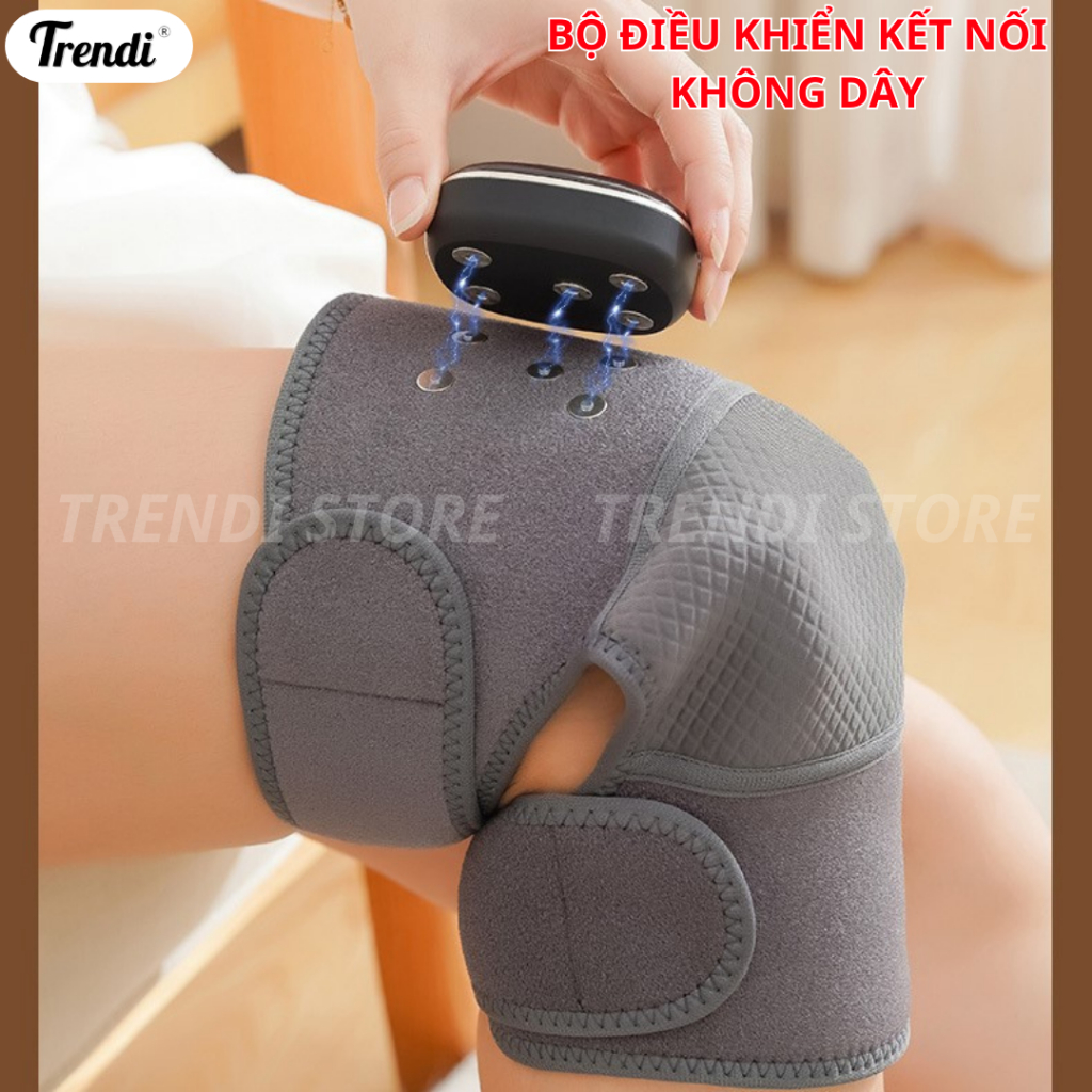 Máy Massage Đầu Gối Mát xa Rung Kết Hợp Làm Nóng - Máy Mát Xa Giảm đau nhức gối, cẳng chân, bả vai TRENDI LJ-616