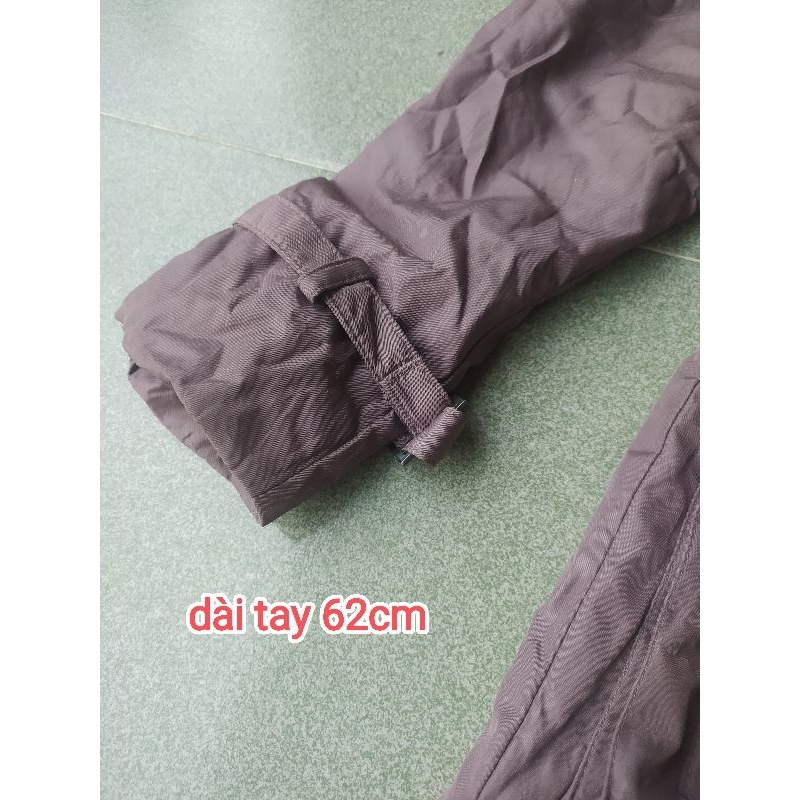 Áo khoát dù dáng dài dưới 50kg