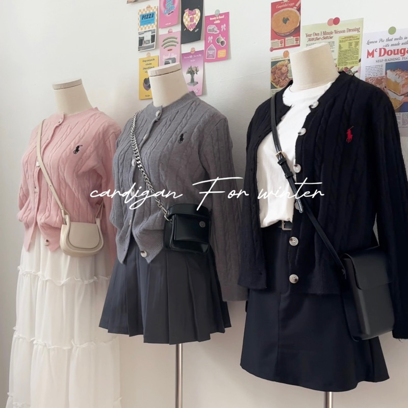 Áo cardigan len THÊU HƯƠU chất dày