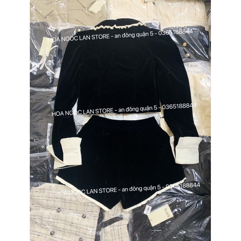 ẢNH THẬT-set nhung phối viền mai phương bùi fulltag mac 2 tem