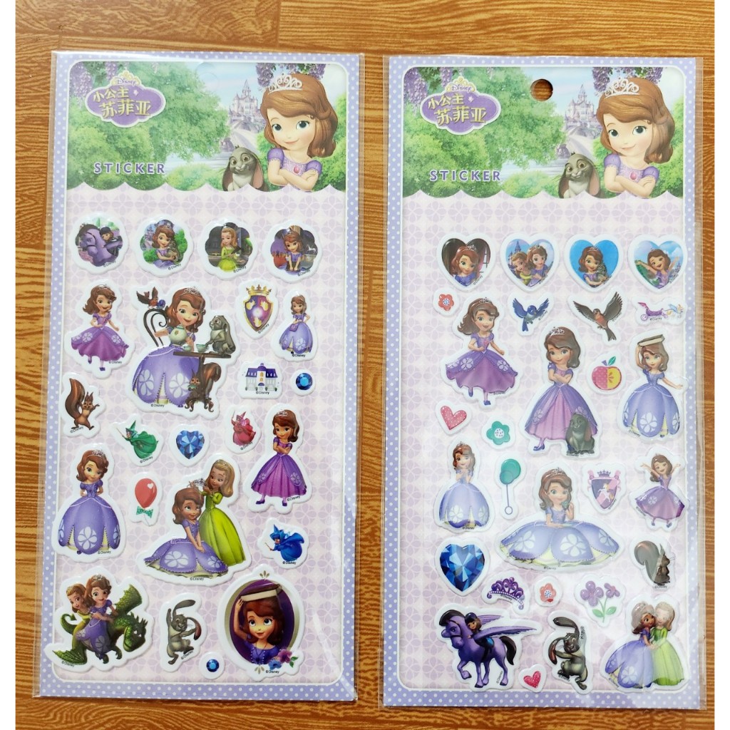 Đồ Chơi Tấm Hình Dán 3D Sticker Dễ Thương - 1 Tấm Chọn Mẫu