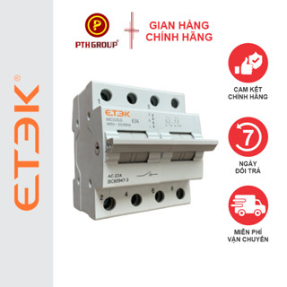  Cầu Dao Đảo Chiều 63A 1 Pha I Loại G Hãng ETEK EKCS101G-2-63 I PTH GROUP I BH 6 Tháng 