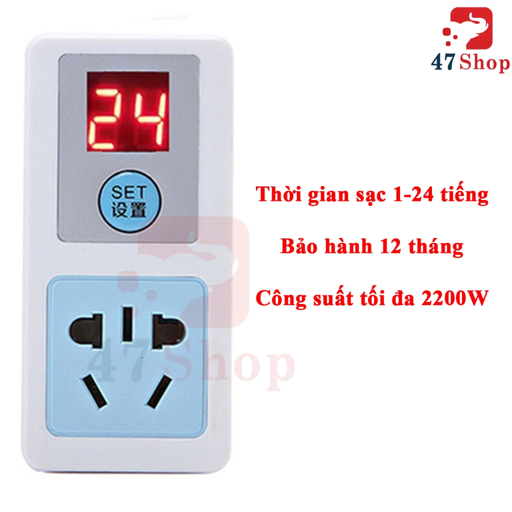 Ổ cắm hẹn giờ thông minh, hẹn giờ sạc xe điện tự động tắt, hẹn giờ các thiết bị điện tử khác