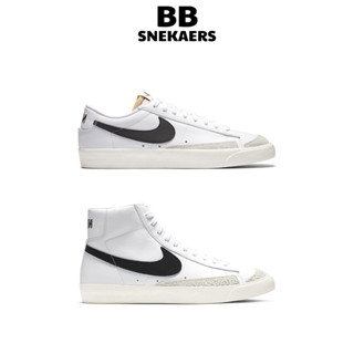 Giày Nike Blazer Mid Low 77 Vintage White Black Giày Thể Thao Cổ Cao,Thấp Kiểu Dáng Thể Thao Phối Màu Đen Trắng Cao Cấp
