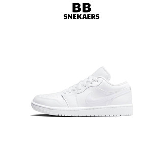 Giày jordan low trắng cổ thấp bản quảng châu cao cấp - giày thể thao sneaker air jordan 1 low white full box