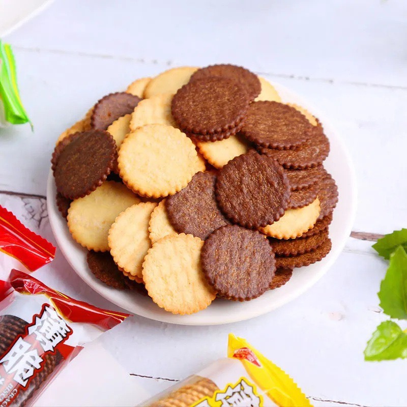 Bánh quy đồng tiền gói 30g mix vị siêu ngon