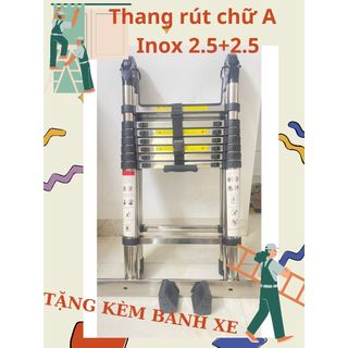 Thang rút chữ a inox 2.5+2.5