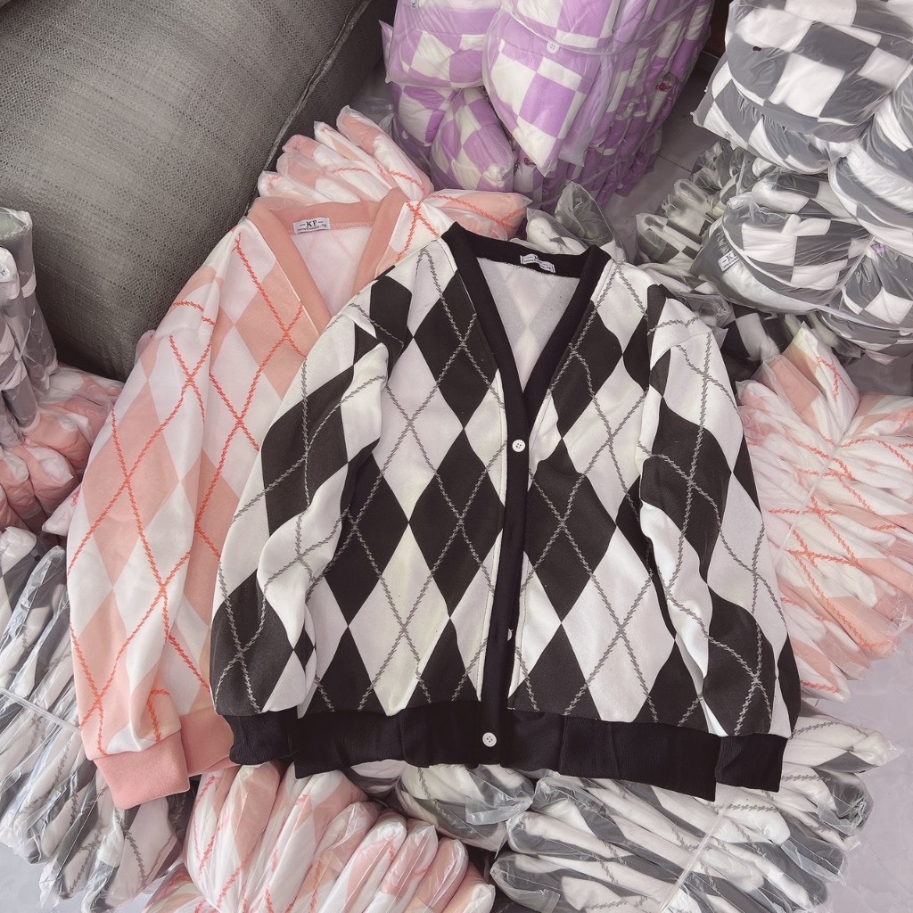 Áo khoác Cadigan trám, chất nỉ cotton mềm ấm, cúc bấm sịn xò, dáng Unisex 38-60kg