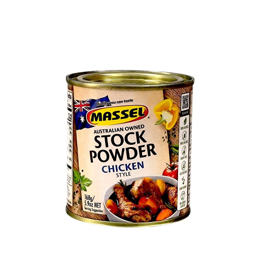 Hạt nêm vị gà Massel Premium Stock Powder Chicken Style không bột ngọt an toàn cho gia đình 168g Maxwell