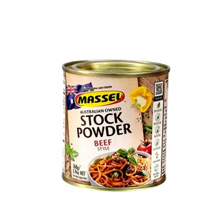 Hạt nêm vị bò massel premium stock powder beef style không bột ngọt an toàn cho gia đình 168g