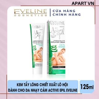 Kem tẩy lông Active Epil Eveline chiết xuất lô hội dành cho da nhạy cảm 125ML
