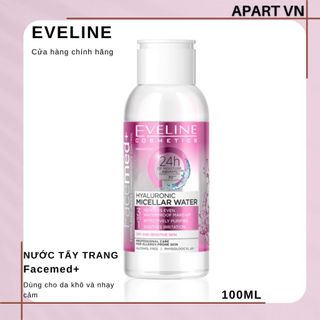 Nước tẩy trang Eveline Facemed+ dưỡng ẩm da 100ML - da khô nhạy cảm