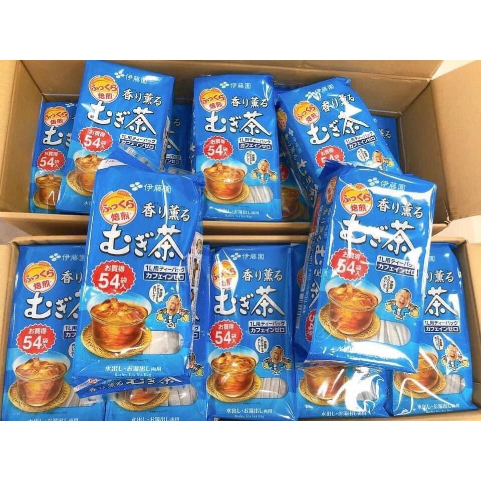 Trà Túi Lọc,Trà Lúa Mạch Mugi Ông Già Nhật 54 Gói/Túi