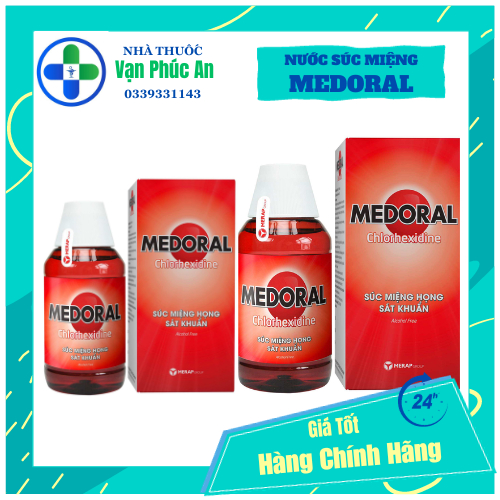Súc miệng họng sát khuẩn MEDORAL - Hỗ trợ phòng ngừa nhiễm khuẩn miệng họng