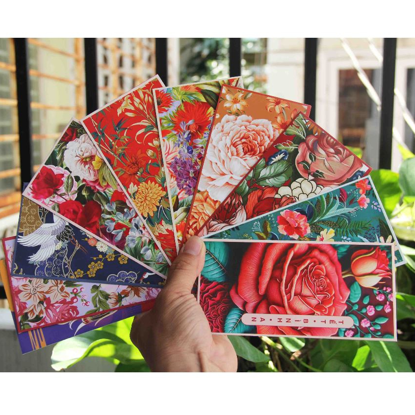 Sỉ 100 bao lì xì hoa tết hoạ tiết sắc xuân