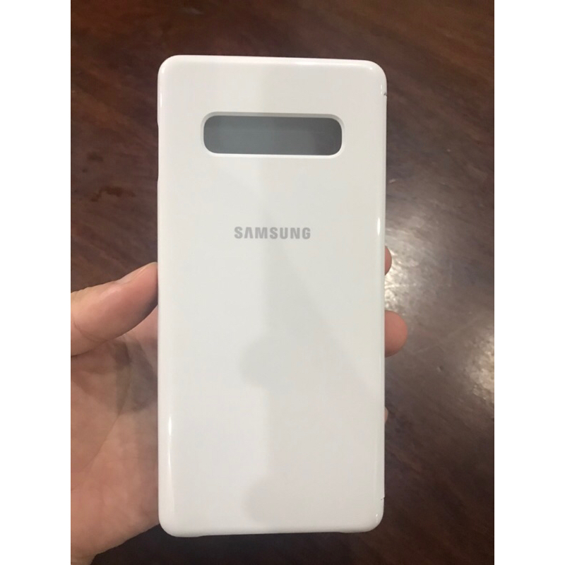 Bao da clear view S10+ chính hãng samsung hình chụp thật