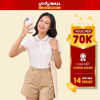 Áo Polo nữ mắt chim phối bo chất liệu cotton thoáng mát bền màu thấm hút tốt APN3340
