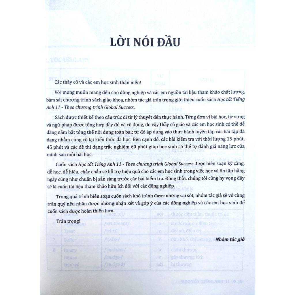 Sách Học Tốt Tiếng Anh 11 - Theo Chương Trình Global Success - Huy Hoàng