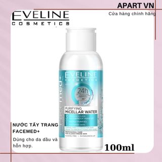 Nước tẩy trang Eveline Facemed+ cho da dầu và hỗn hợp 100ml