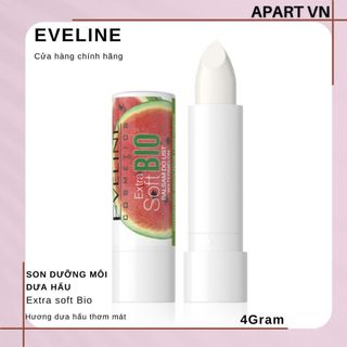 Son dưỡng Eveline Extrasoft Bio làm dịu môi hương Dưa hấu 4g