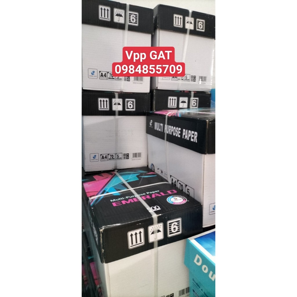 1 thùng giấy A4 King hoặc giấy A4 Emaralo