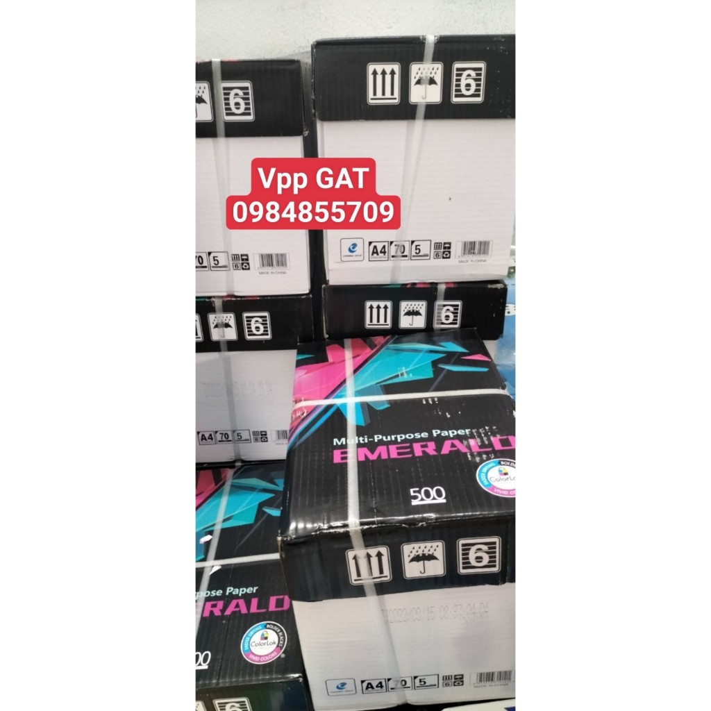 1 thùng giấy A4 King hoặc giấy A4 Emaralo