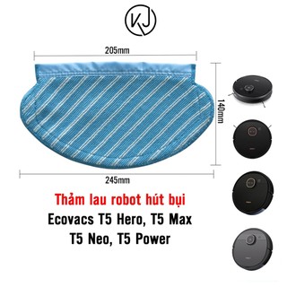 Thảm lau robot hút bụi ecovacs t5 hero, t5 max, t5 neo, t5 power hàng chính hãng ecovacs