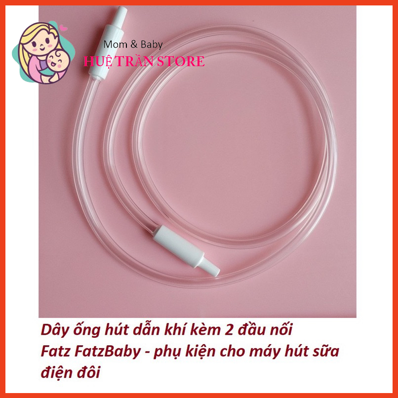 Dây hơi, đầu dây hơi máy hút sữa Fatzbaby Resonance 3,4,5, Melody kèm 2 đầu nối - Phụ kiện thay thế máy hút sữa Fatz