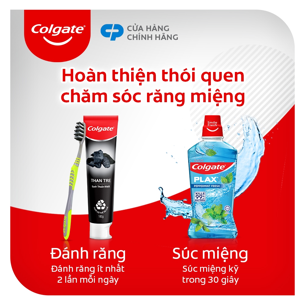 Bộ 9 Bàn chải Colgate Slimsoft Between Charcoal lông chải mềm mảnh xen sợi phủ than hoạt tính